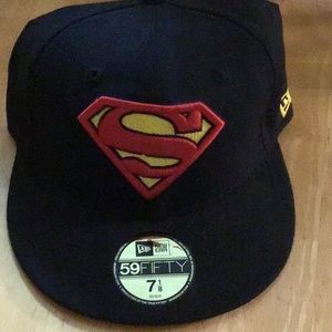 DC Originals Black Cap Superman Emblem 7 1/8 New